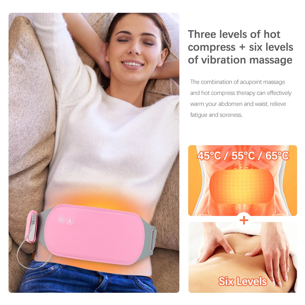 Ceinture Chauffante Massage — Soulagement des Douleurs Menstruelles